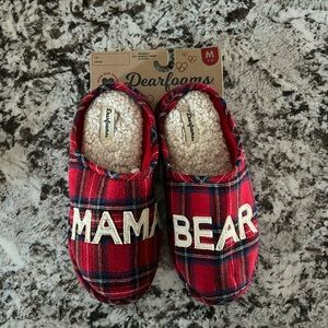 Papa and Mama bear plaid slippers 🐻